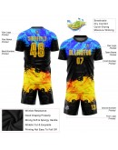 Best Pro Custom Figure Gold-Royal Sublimation Soccer Uniform Jersey