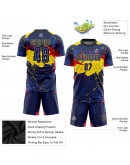 Best Pro Custom Figure Royal-Gold Sublimation Soccer Uniform Jersey