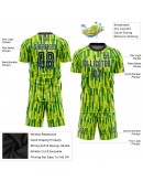 Best Pro Custom Neon Green Green-Gold Sublimation Soccer Uniform Jersey