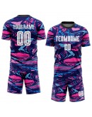 Best Pro Custom Figure White-Pink Sublimation Soccer Uniform Jersey