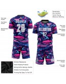 Best Pro Custom Figure White-Pink Sublimation Soccer Uniform Jersey