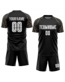 Best Pro Custom Black White-Camo Sublimation Soccer Uniform Jersey