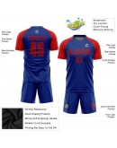 Best Pro Custom Royal Red Sublimation Soccer Uniform Jersey