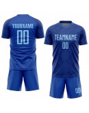 Best Pro Custom Royal Light Blue Sublimation Soccer Uniform Jersey