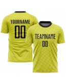 Best Pro Custom Gold Black Sublimation Soccer Uniform Jersey