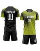 Best Pro Custom Gold White-Black Sublimation Soccer Uniform Jersey