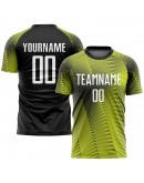 Best Pro Custom Gold White-Black Sublimation Soccer Uniform Jersey