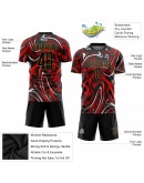 Best Pro Custom Figure Black-Old Gold Sublimation Soccer Uniform Jersey