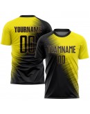 Best Pro Custom Gold Black-Old Gold Sublimation Soccer Uniform Jersey