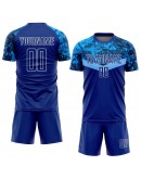 Best Pro Custom Royal Royal-Light Blue Sublimation Soccer Uniform Jersey