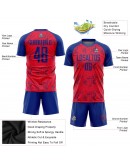 Best Pro Custom Red Royal Sublimation Soccer Uniform Jersey