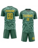 Best Pro Custom Olive Gold Sublimation Salute To Service Soccer Uniform Jersey