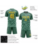 Best Pro Custom Olive Gold Sublimation Salute To Service Soccer Uniform Jersey