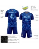Best Pro Custom Royal Light Blue Sublimation Soccer Uniform Jersey