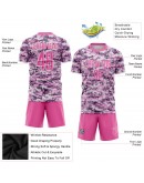 Best Pro Custom Camo Pink-White Sublimation Salute To Service Soccer Uniform Jersey