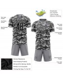 Best Pro Custom Camo Black-Gray Sublimation Salute To Service Soccer Uniform Jersey