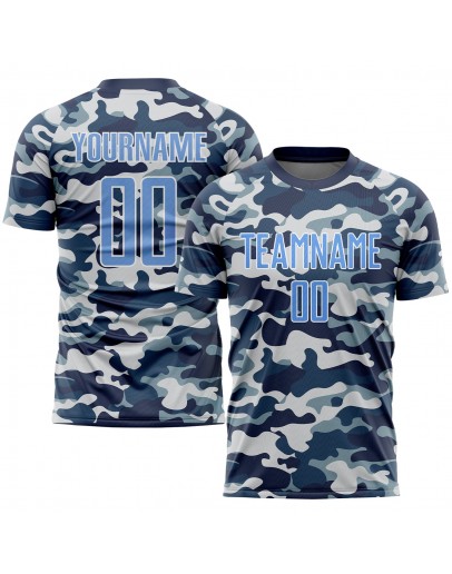 Best Pro Custom Camo Light Blue-Royal Sublimation Salute To Service Soccer Uniform Jersey