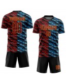 Best Pro Custom Camo Crimson-Black Sublimation Salute To Service Soccer Uniform Jersey