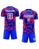 Best Pro Custom Camo White-Royal Sublimation Salute To Service Soccer Uniform Jersey