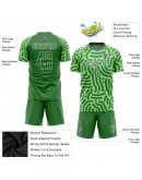 Best Pro Custom Neon Green-Kelly Green-White Sublimation Soccer Uniform Jersey