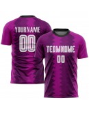 Best Pro Custom Purple White-Pink Sublimation Soccer Uniform Jersey