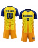 Best Pro Custom Gold Royal-Orange Sublimation Soccer Uniform Jersey